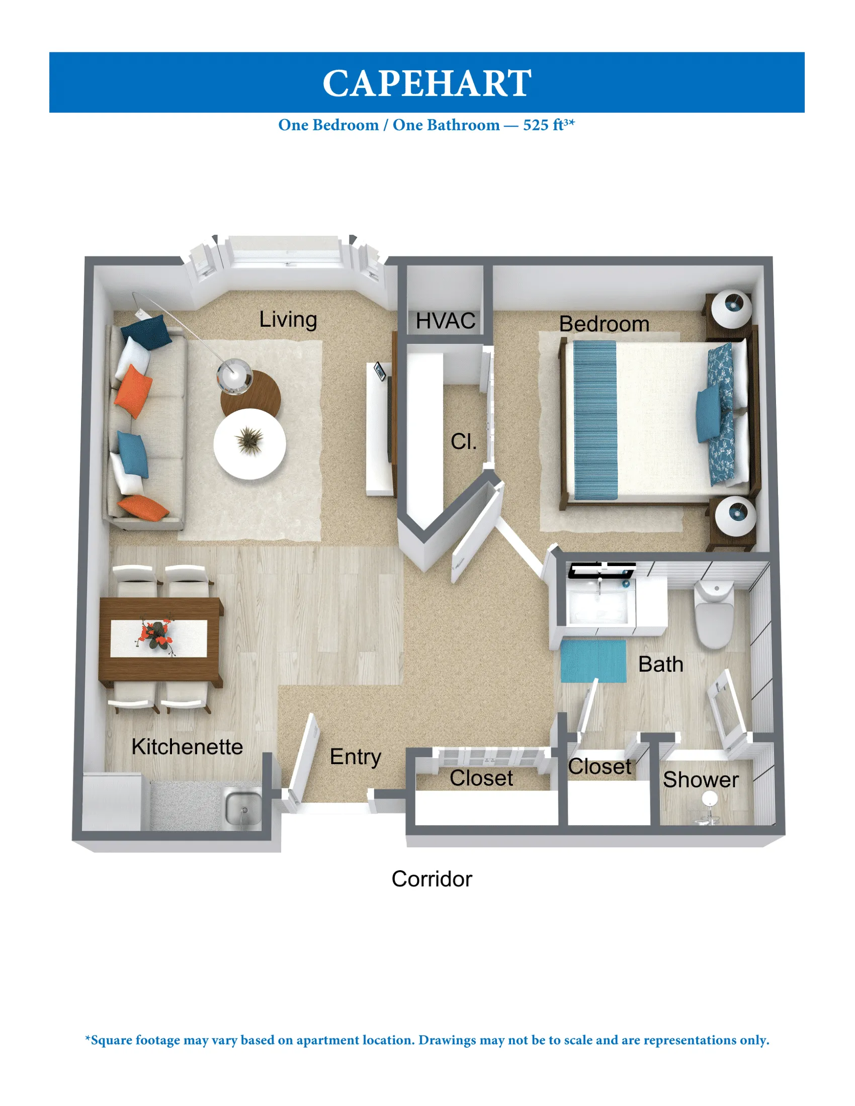 Hillcrest Silver Ridge Assisted Living Floor Plans - Capehart