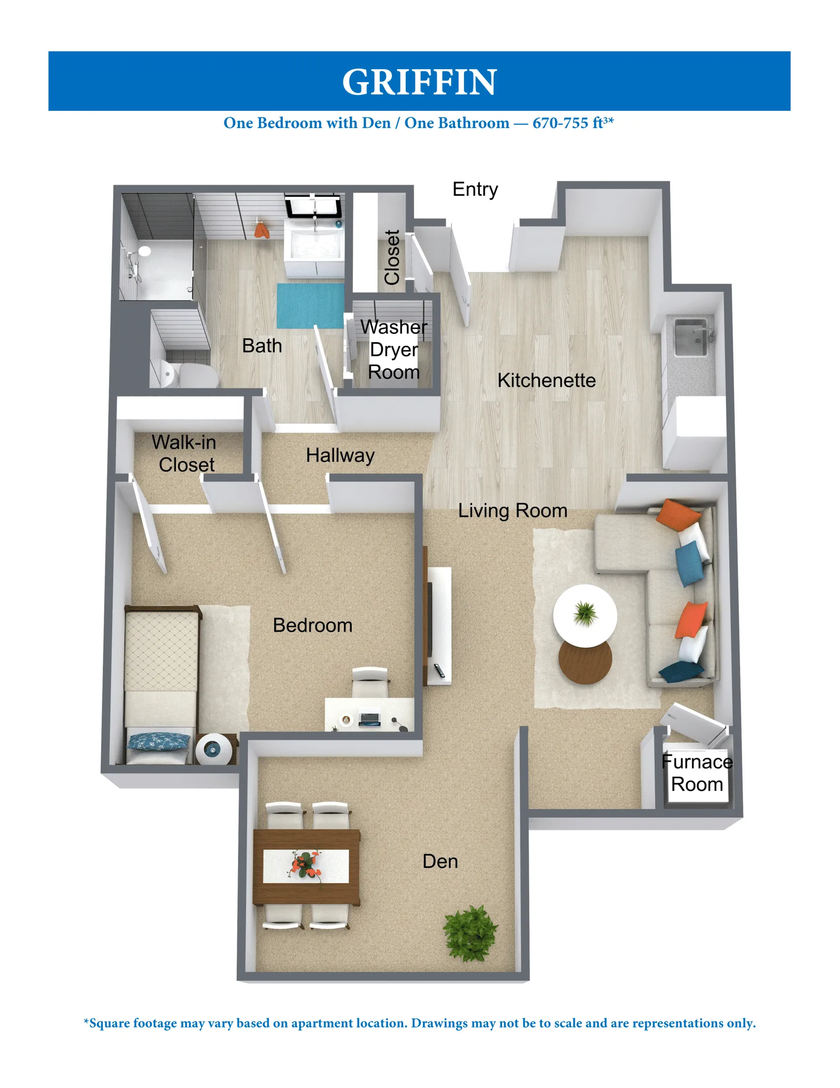 Hillcrest Silver Ridge Assisted Living Floor Plans - Griffin